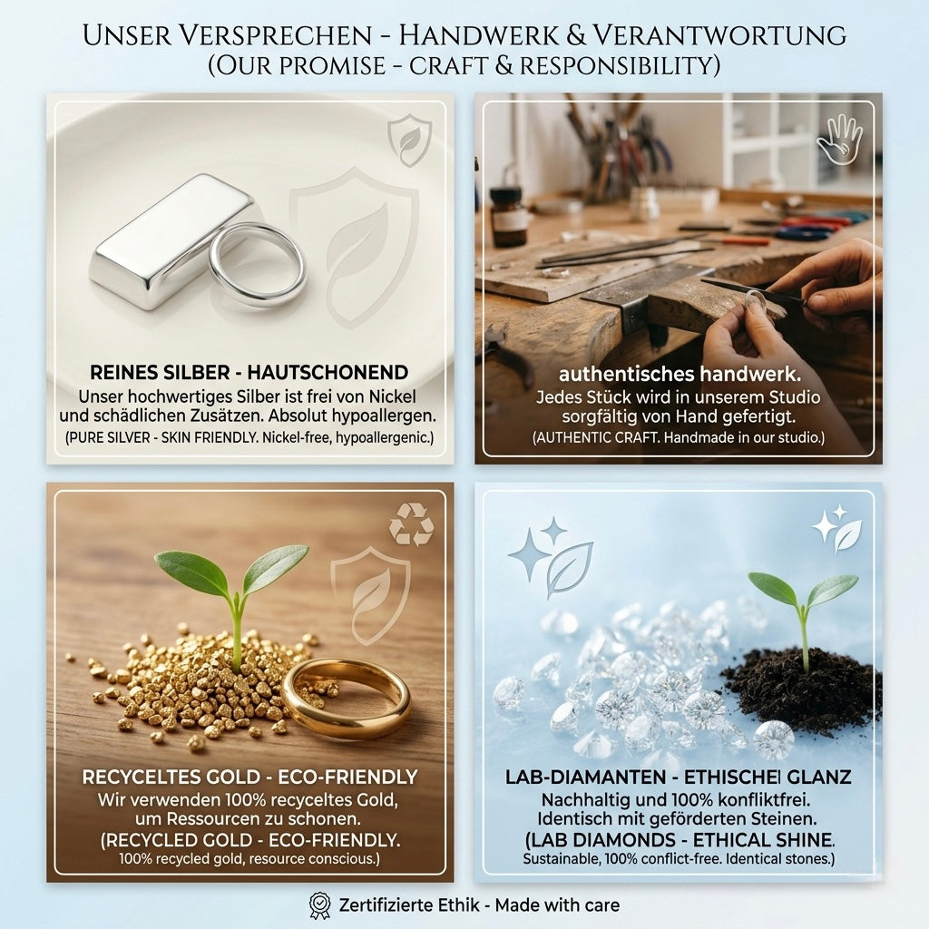 ''Helia'' | 14K Goldring Blume mit Labordiamanten